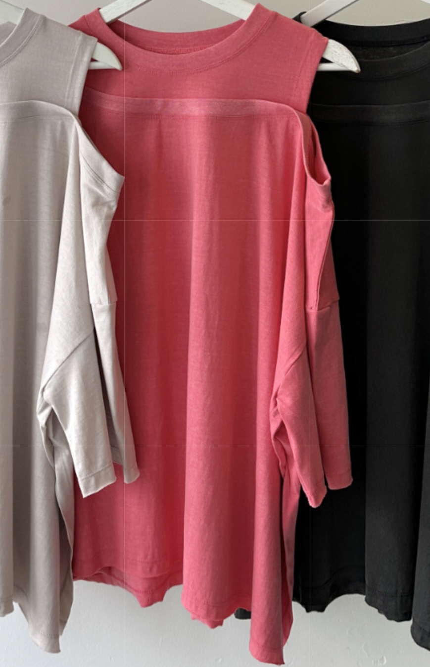 CLASSY-O韓國代購㊣女裝新品25春夏真品人氣長袖T恤修身鏤空CLASSY-O長袖T恤圖色3