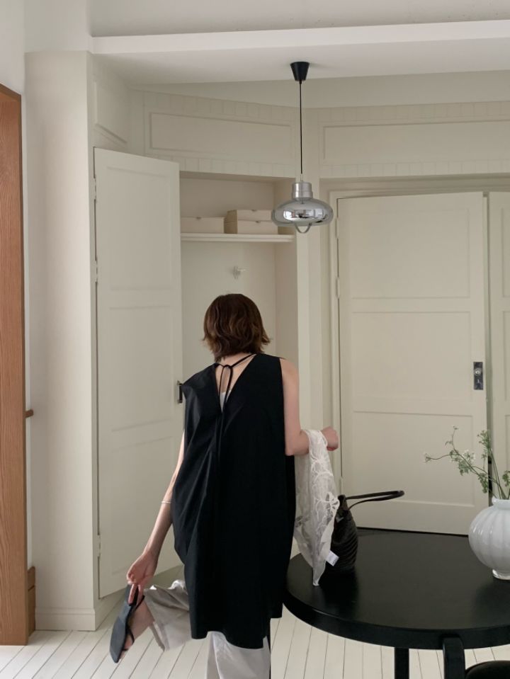 MARE韓國代購㊣女裝新款真品推薦熱賣時尚職業25春夏連衣裙V領MARE連衣裙