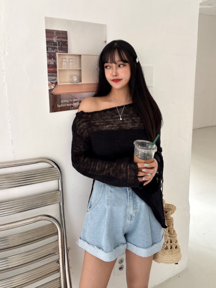 mars韓國直郵㊣女裝新品人氣熱賣休閑真品職業推薦25春夏針織衫mars針織衫