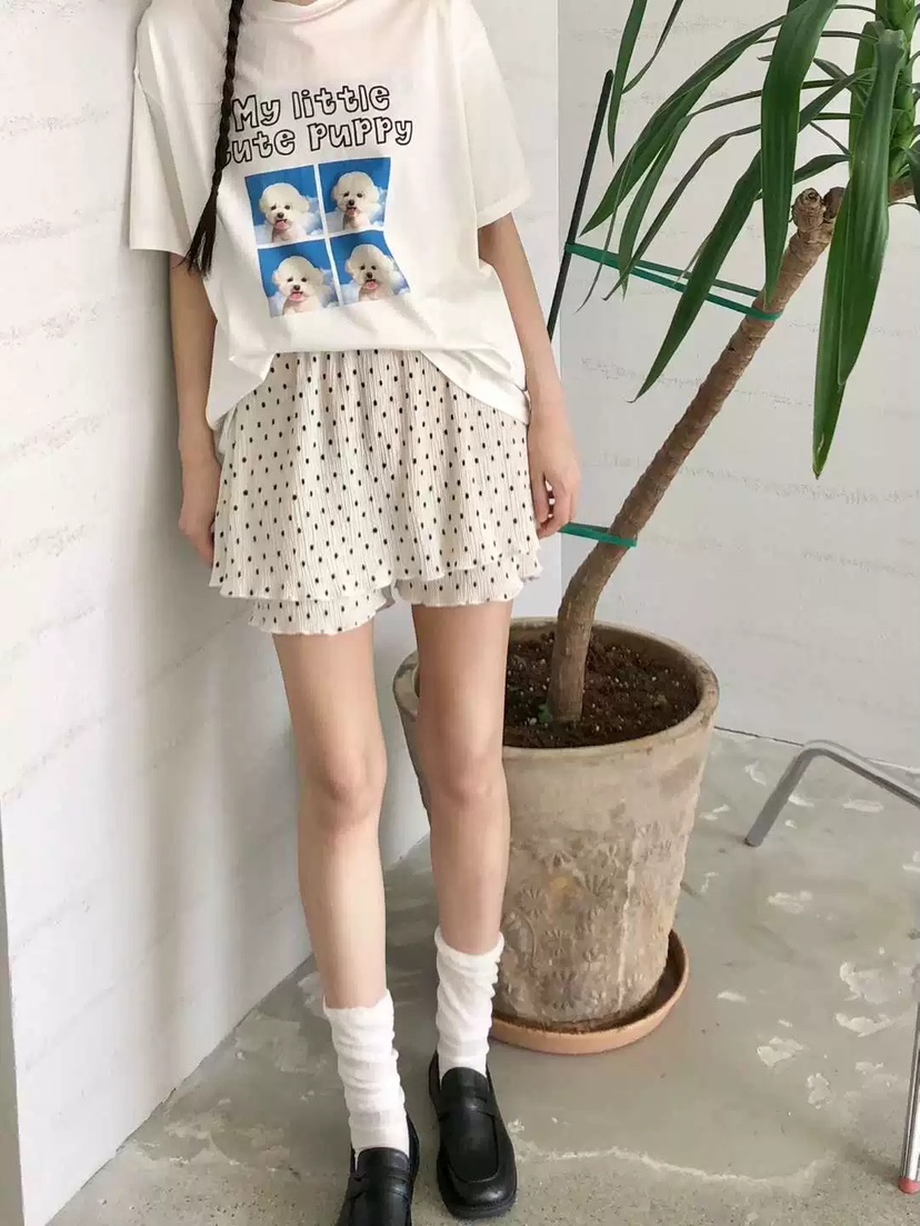 STRAWBERRY韓國直郵㊣女裝新品時尚人氣真品休閑裙褲圓點裙STRAWBERRY裙褲