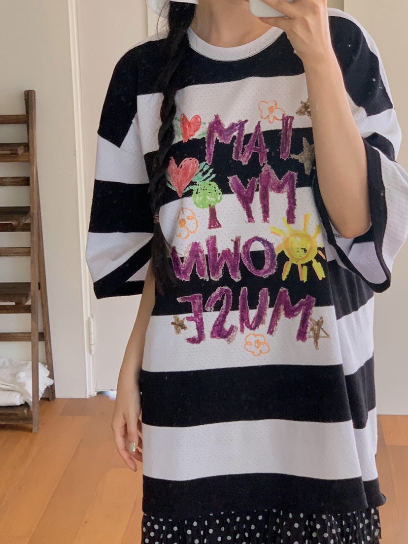 MAISONDEGLORY東大門㊣實拍女士新品真品職業休閑熱賣時尚T恤MAISON DE GLORYT恤圖色2