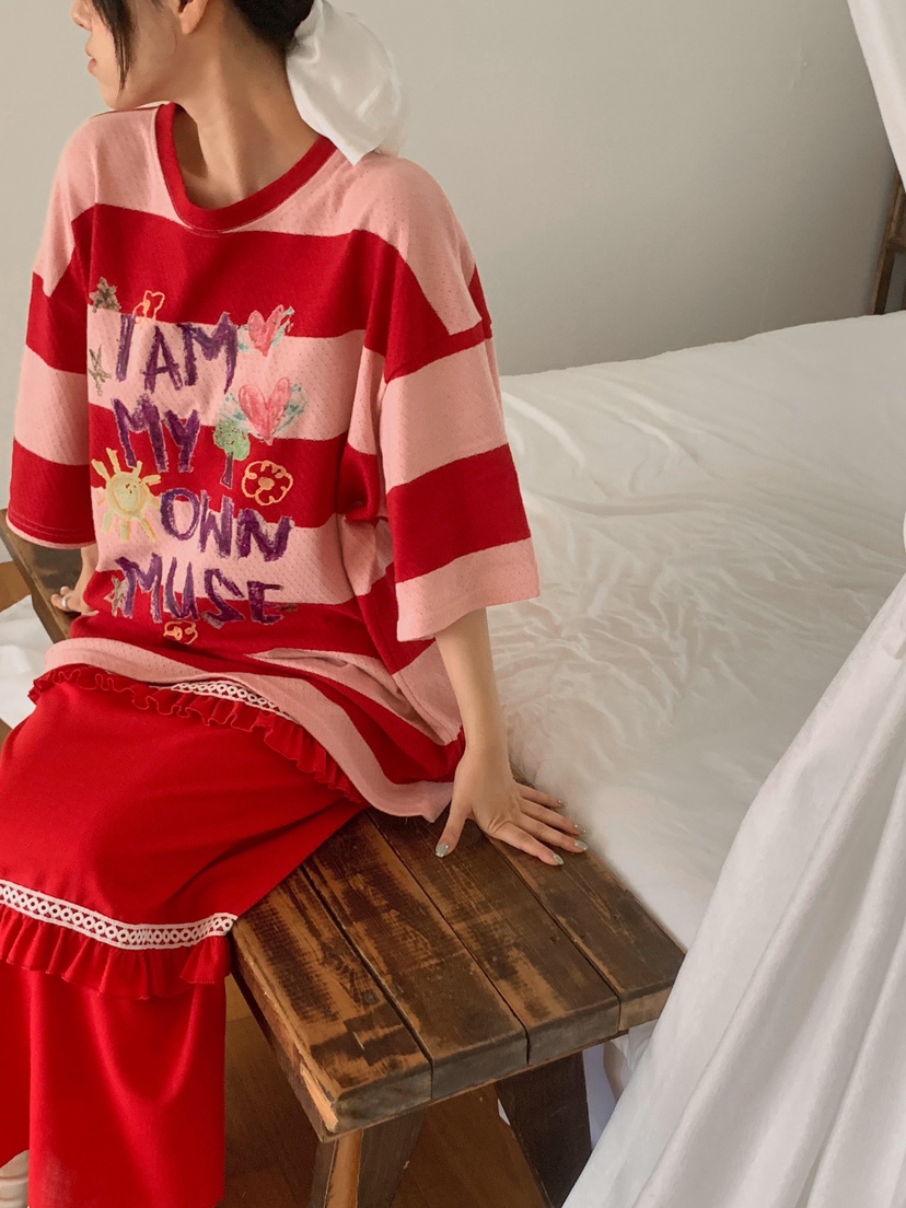 MAISONDEGLORY東大門㊣實拍女士新品真品職業休閑熱賣時尚T恤MAISON DE GLORYT恤圖色3