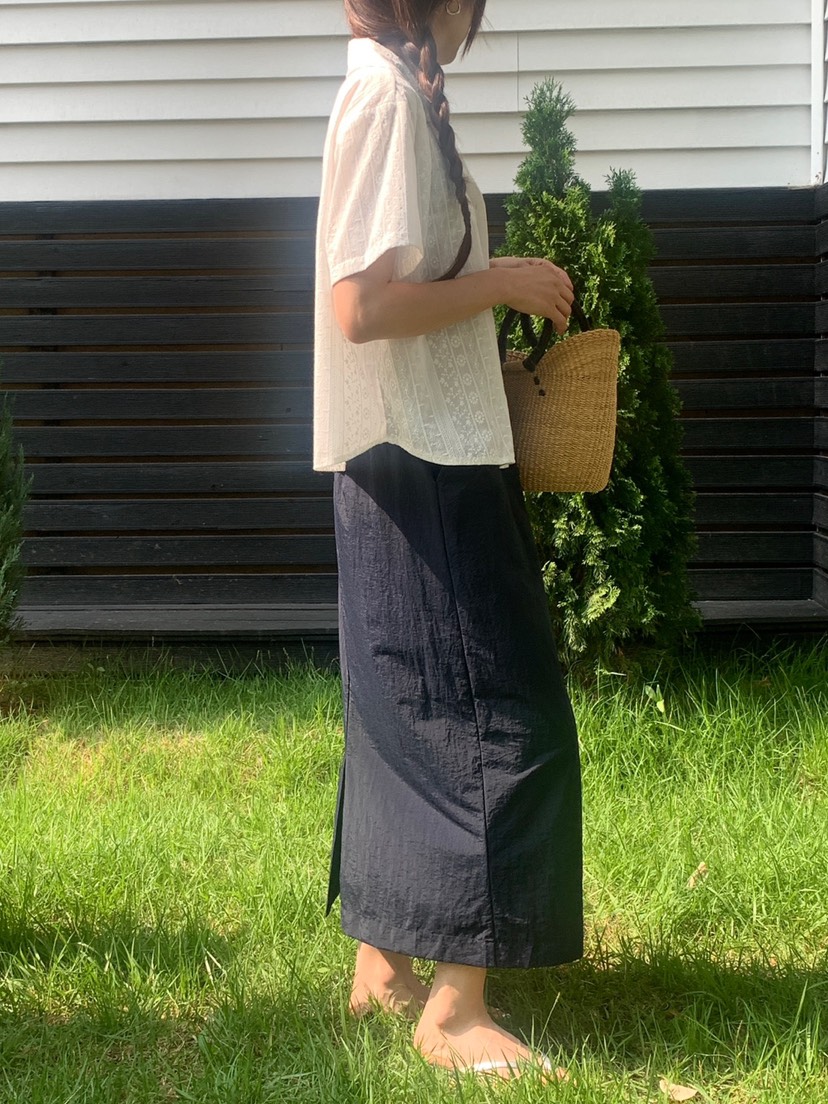 WOOD韓國代購㊣女裝新品推薦休閑時尚熱賣25春夏襯衫蕾絲衫WOOD襯衫/蕾絲衫