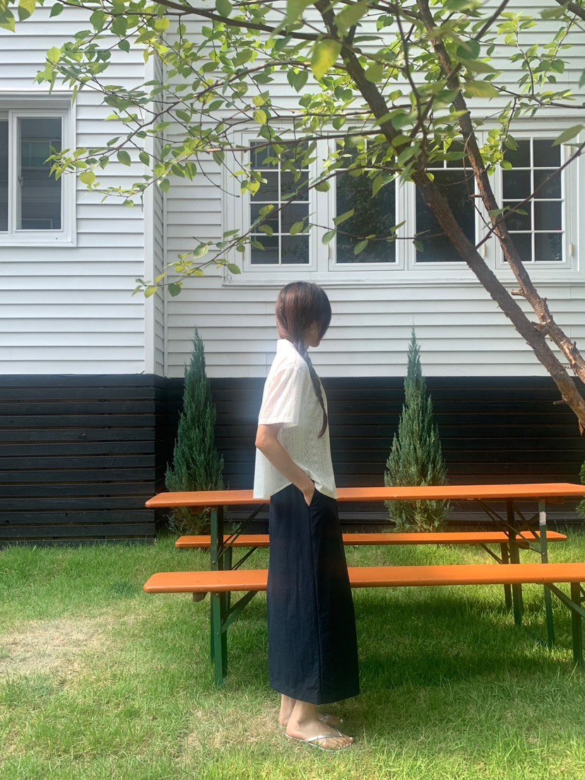 WOOD韓國代購㊣女裝新品推薦休閑時尚熱賣25春夏襯衫蕾絲衫WOOD襯衫/蕾絲衫