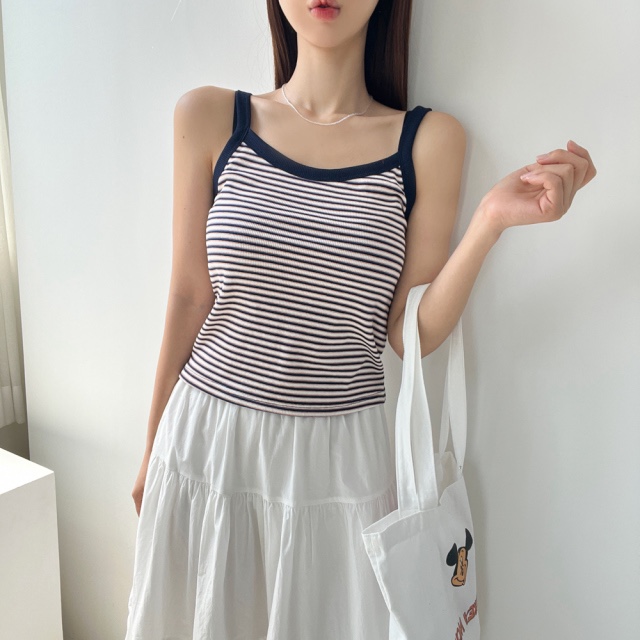 EOMPIT東大門㊣直郵女裝新品休閑時尚熱賣25春夏職業吊帶背心EOMPIT吊帶/背心圖色2