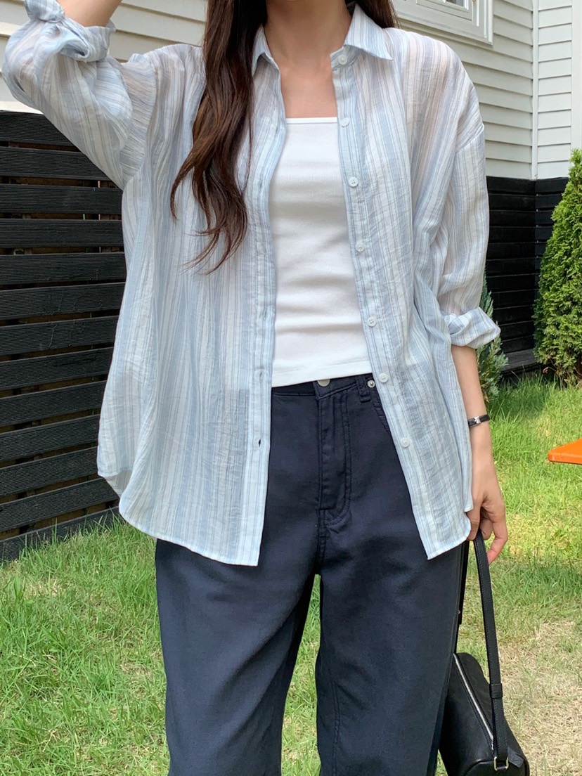 WOOD東大門㊣直郵女士新品時尚推薦休閑職業人氣襯衫蕾絲衫WOOD襯衫/蕾絲衫
