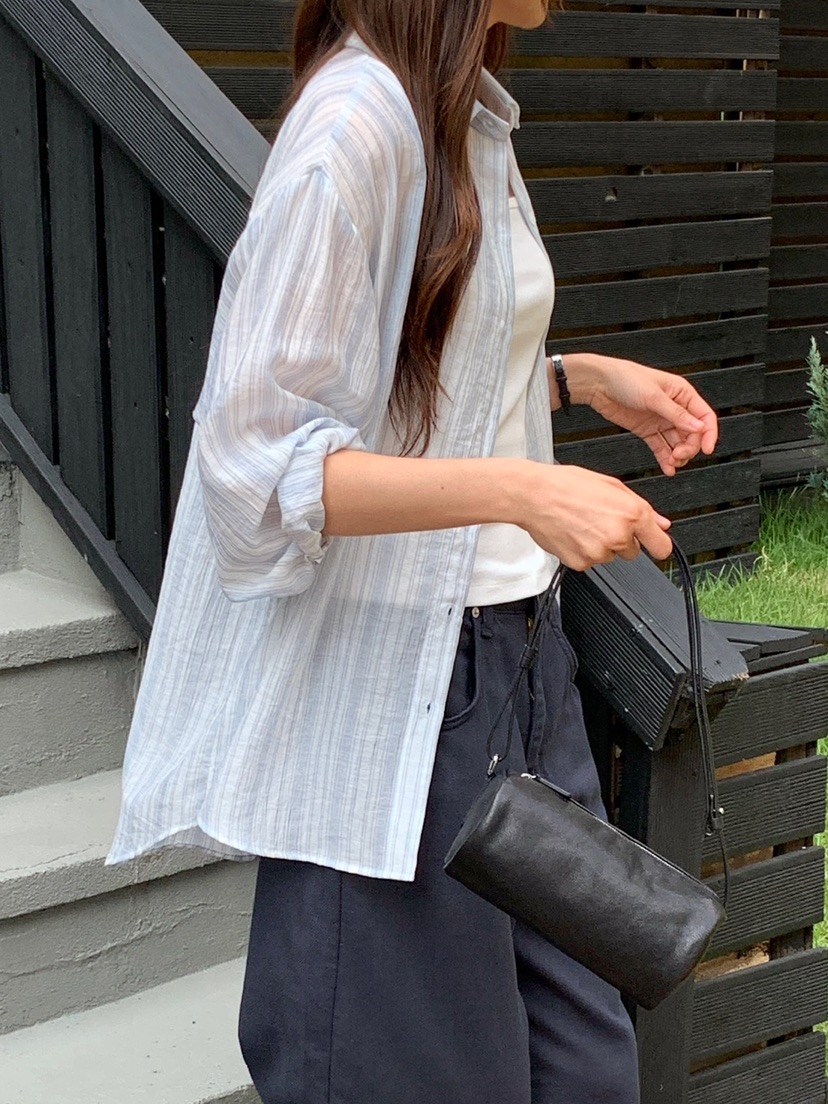 WOOD東大門㊣直郵女士新品時尚推薦休閑職業人氣襯衫蕾絲衫WOOD襯衫/蕾絲衫