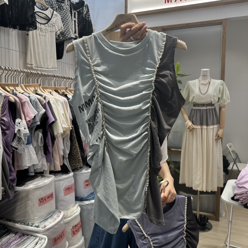 MARI CO東大門㊣直郵女裝新品時尚推薦休閑熱賣人氣吊帶背心MARI CO吊帶/背心圖色3
