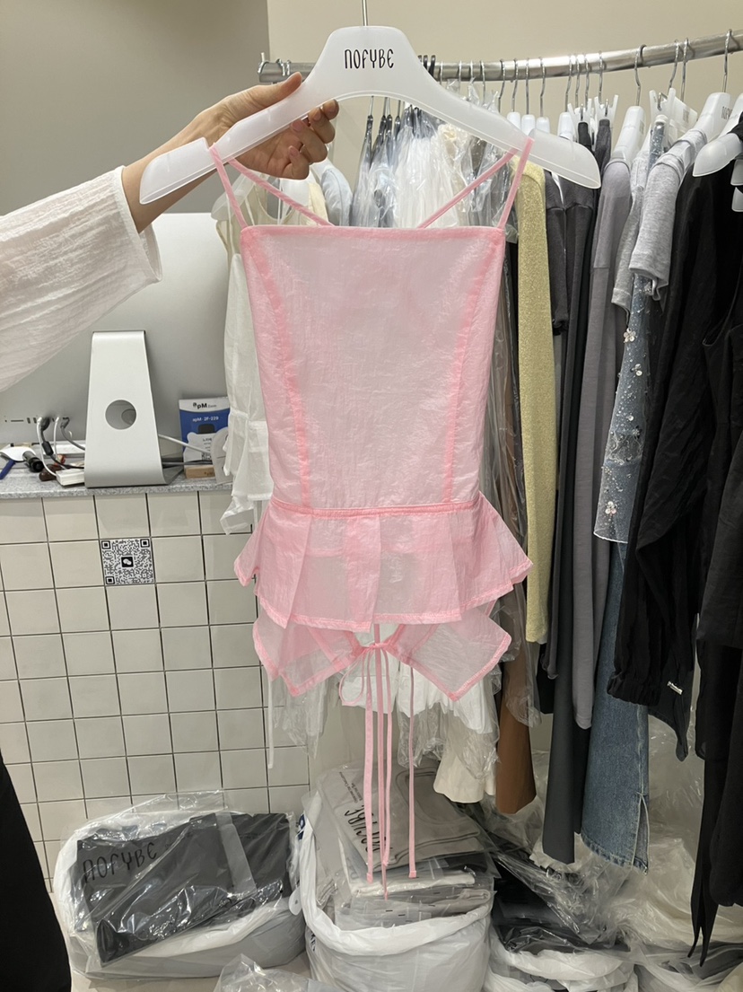 NOFYBE韓國直郵㊣女士新款推薦25春夏熱賣休閑人氣吊帶背心NOFYBE吊帶/背心圖色2