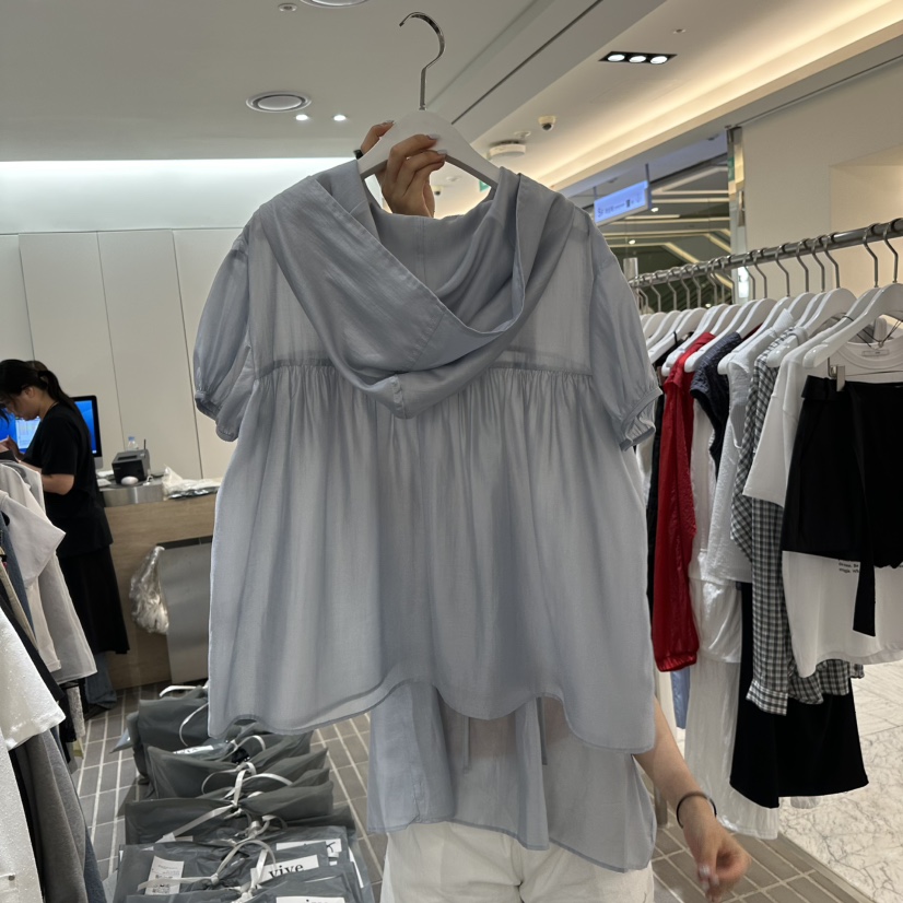 VIVE東大門㊣直郵女士新品人氣推薦真品休閑襯衫蕾絲衫連帽衫VIVE襯衫/蕾絲衫