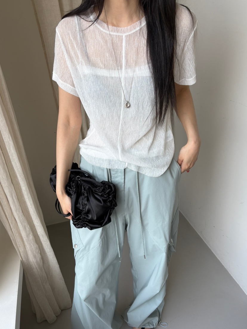 Verbena韓國代購㊣女士新品職業時尚休閑套裝兩件套套裝褶皺Verbena套裝