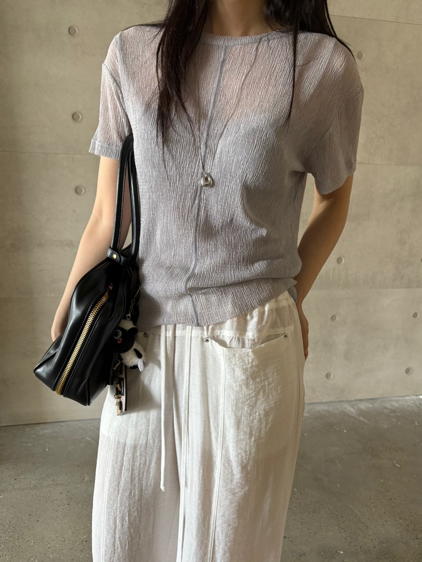 Verbena韓國代購㊣女士新品職業時尚休閑套裝兩件套套裝褶皺Verbena套裝