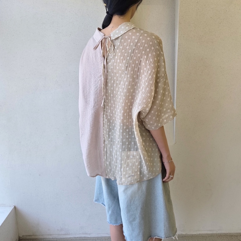LA BLOOM韓國直郵㊣女士新品熱賣25春夏人氣休閑襯衫蕾絲衫La Bloom襯衫/蕾絲衫