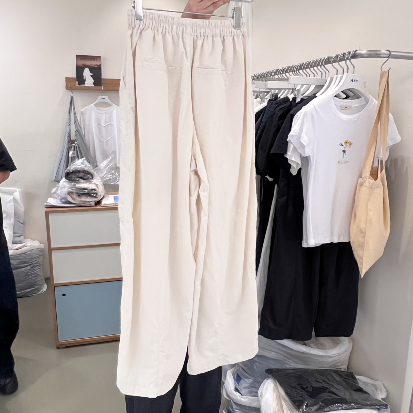 ARE東大門㊣直郵女士新品人氣真品熱賣推薦時尚25春夏休閑褲綁帶ARE YOU/ARE休閑褲