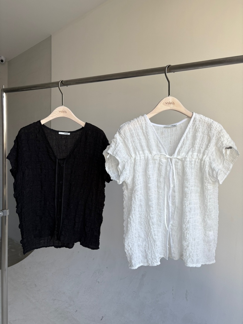 Verbena東大門㊣直郵女裝新品時尚職業休閑真品25春夏襯衫蕾絲衫Verbena襯衫/蕾絲衫