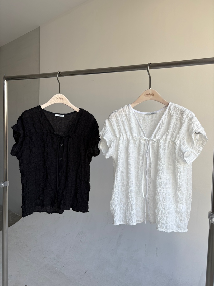 Verbena東大門㊣直郵女裝新品時尚職業休閑真品25春夏襯衫蕾絲衫Verbena襯衫/蕾絲衫