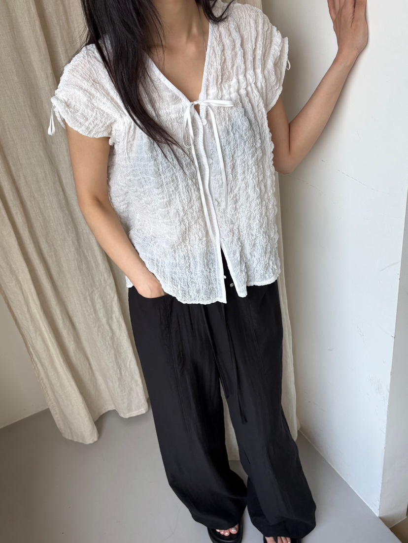 Verbena東大門㊣直郵女裝新品時尚職業休閑真品25春夏襯衫蕾絲衫Verbena襯衫/蕾絲衫