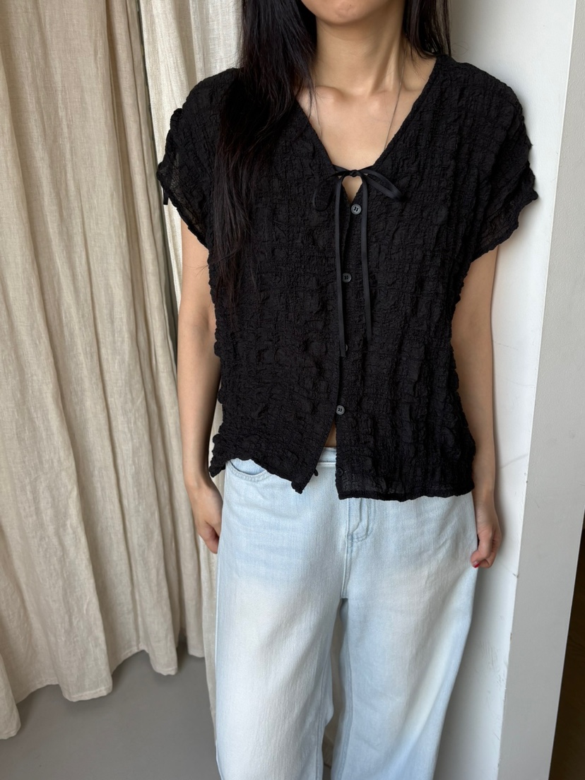 Verbena東大門㊣直郵女裝新品時尚職業休閑真品25春夏襯衫蕾絲衫Verbena襯衫/蕾絲衫