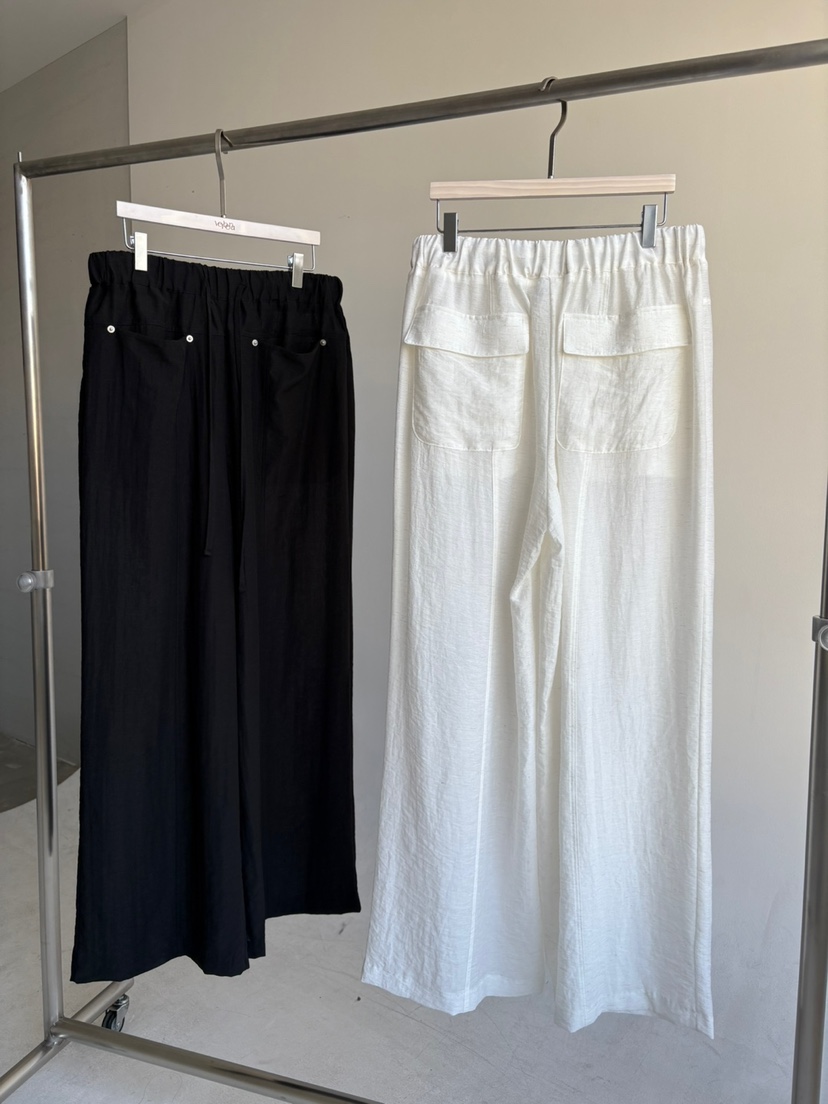 Verbena韓國直郵㊣女裝新款時尚25春夏職業休閑真品休閑褲亞麻Verbena休閑褲