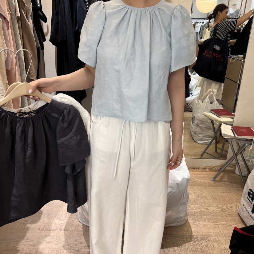 W AND J東大門㊣直郵女裝新款職業人氣休閑25春夏襯衫蕾絲衫W AND J襯衫/蕾絲衫