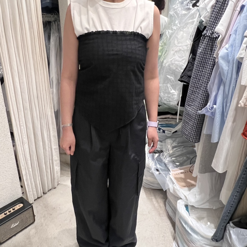 SSEMIENNE韓國直郵㊣女士新品25春夏職業人氣吊帶背心不含內搭SSEMIENNE吊帶/背心圖色2