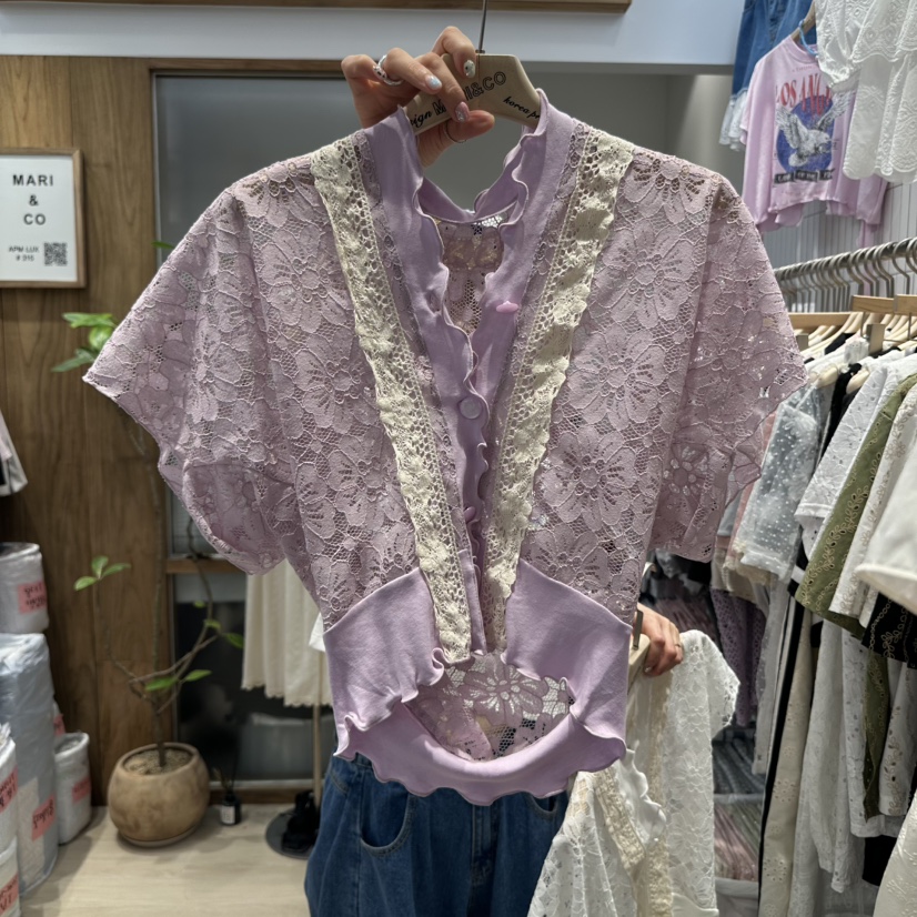 MARI CO東大門㊣實拍女裝新款真品人氣熱賣襯衫蕾絲衫開衫MARI CO襯衫/蕾絲衫圖色3