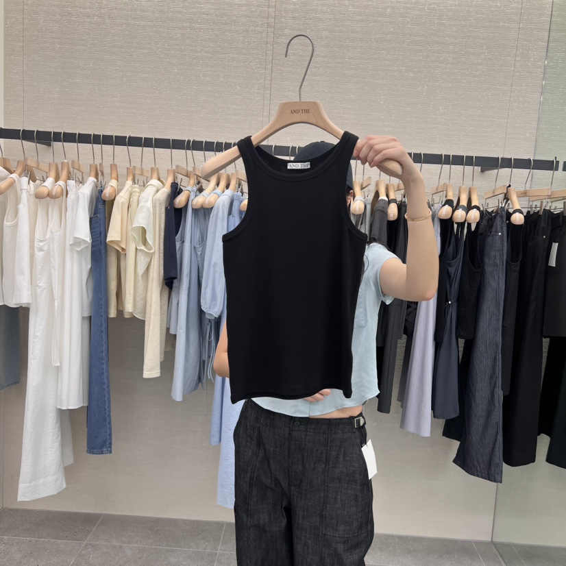 AND THE東大門㊣實拍女裝新品人氣推薦職業時尚熱賣吊帶背心AND THE吊帶/背心圖色5