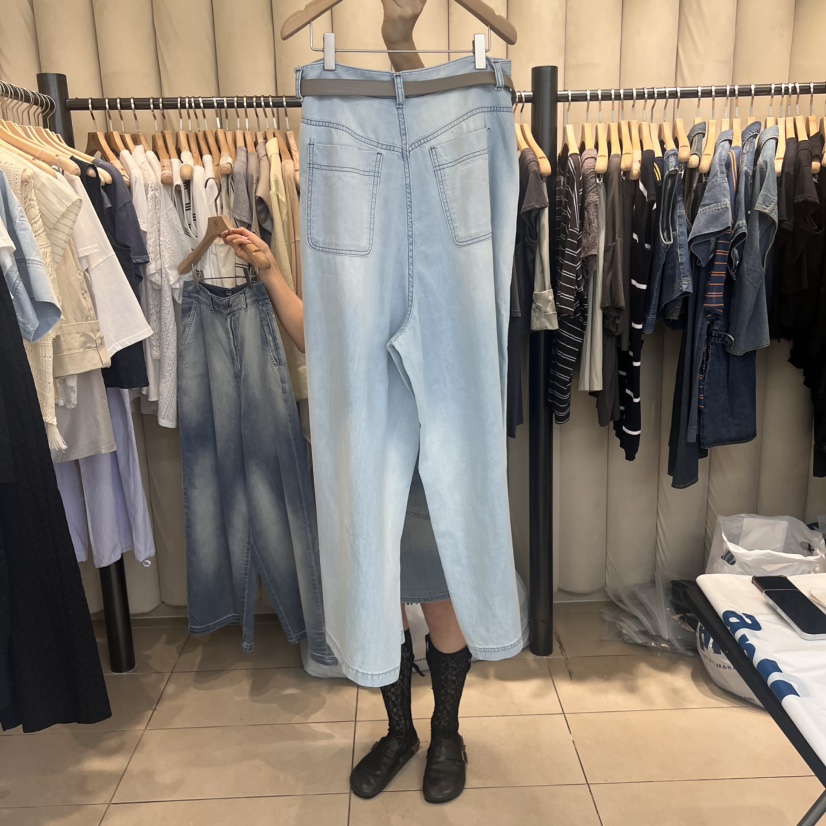 OUS/INCH-L東大門㊣直郵女裝新品真品時尚牛仔褲不含腰帶OUS/INCH牛仔褲