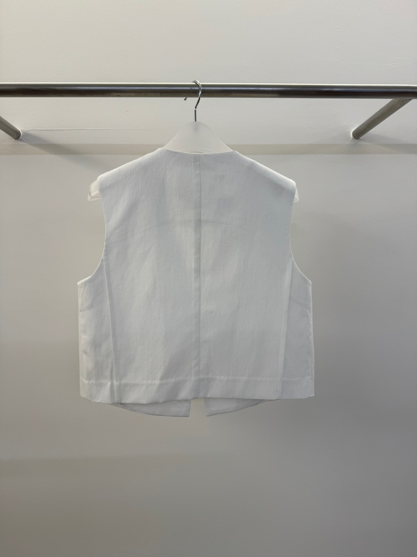 OLI SEOUL東大門㊣代購女裝新品熱賣休閑職業馬甲復古亞麻OLI SEOUL馬甲