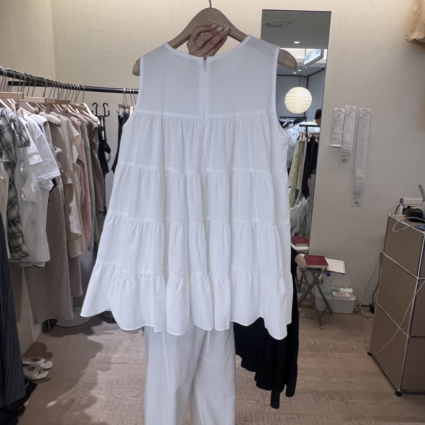 W AND J韓國代購㊣女士新款25春夏真品時尚職業襯衫蕾絲衫W AND J襯衫/蕾絲衫