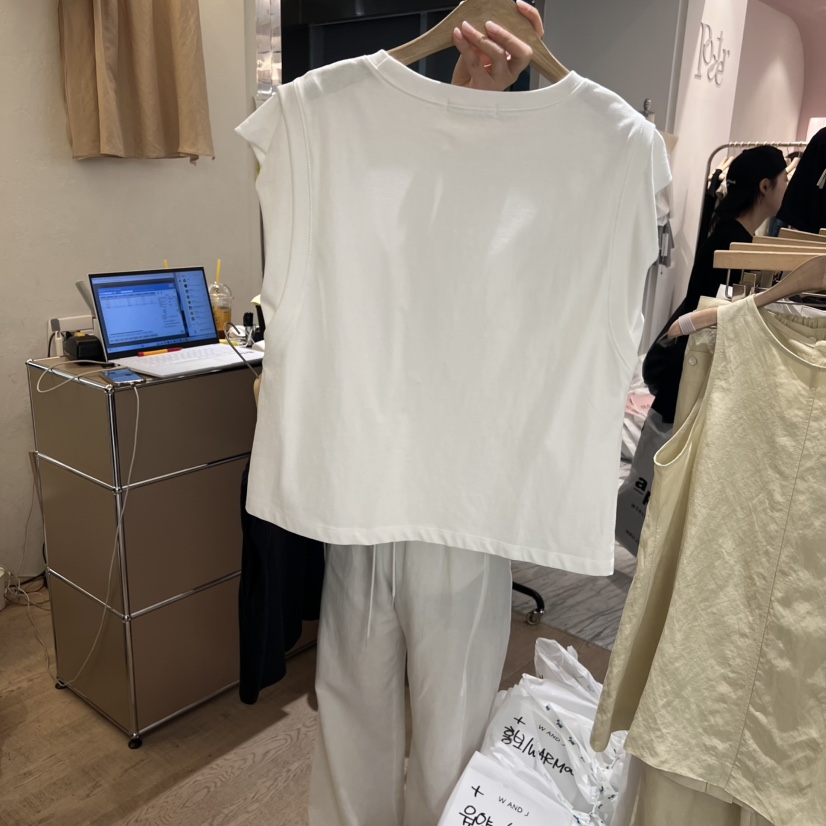 W AND J東大門㊣代購女裝新品人氣休閑推薦職業熱賣25春夏T恤W AND JT恤