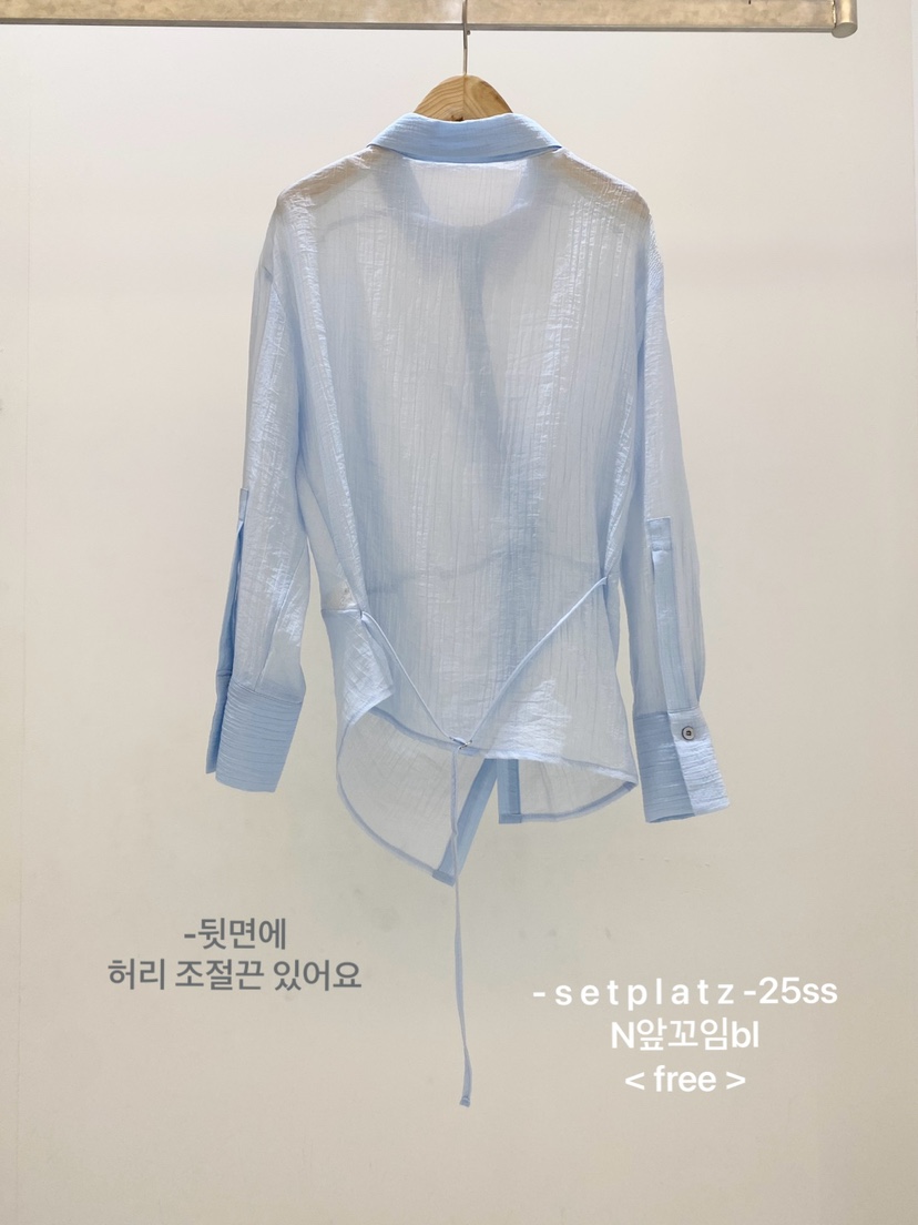 SETPLATZ韓國直郵㊣女裝新品人氣推薦25春夏職業襯衫蕾絲衫PLATZCLASSIC襯衫/蕾絲衫
