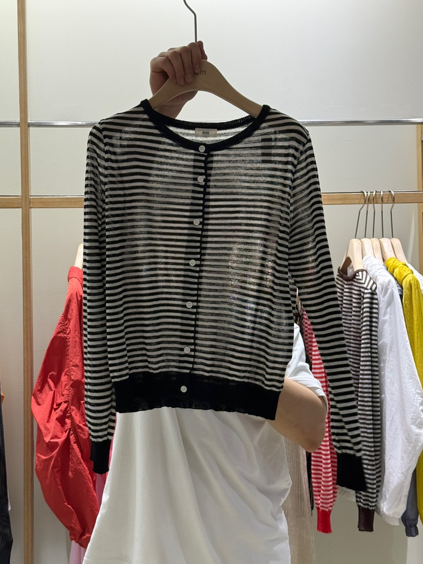 EUM東大門㊣實拍女裝新品時尚推薦人氣熱賣真品針織衫亞麻開衫EUM針織衫圖色2