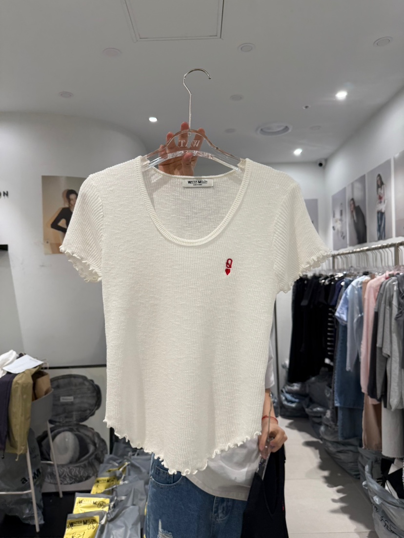 WATERMELON東大門㊣代購女裝新品時尚熱賣25春夏人氣休閑T恤WATERMELONT恤