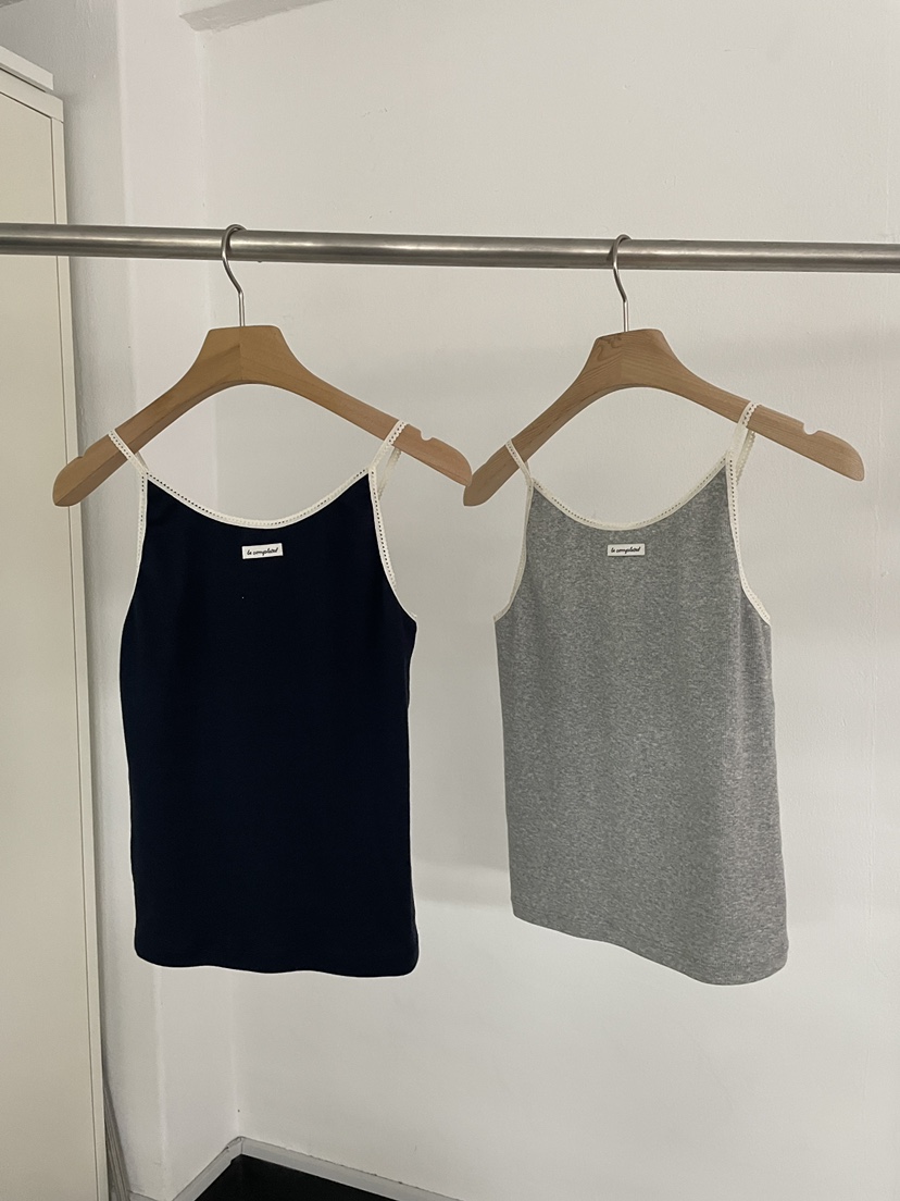 BOUTIQUE SEOUL-P東大門㊣代購女裝新品休閑吊帶背心蕾絲But ton/BOUTIQUE SEOUL吊帶/背心