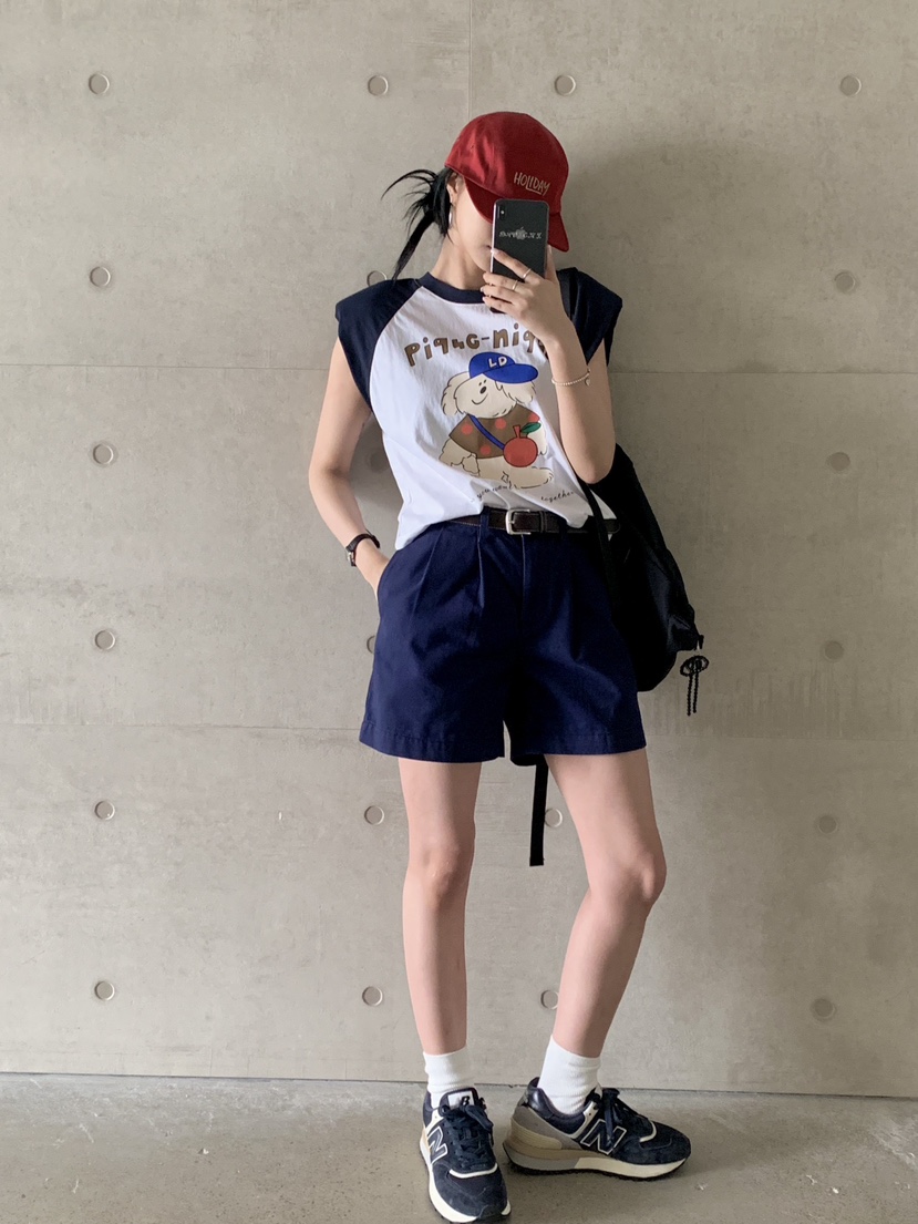 DAVICHI東大門㊣實拍女裝新品時尚人氣短褲含隨機腰帶斜紋棉布DAVICHI短褲