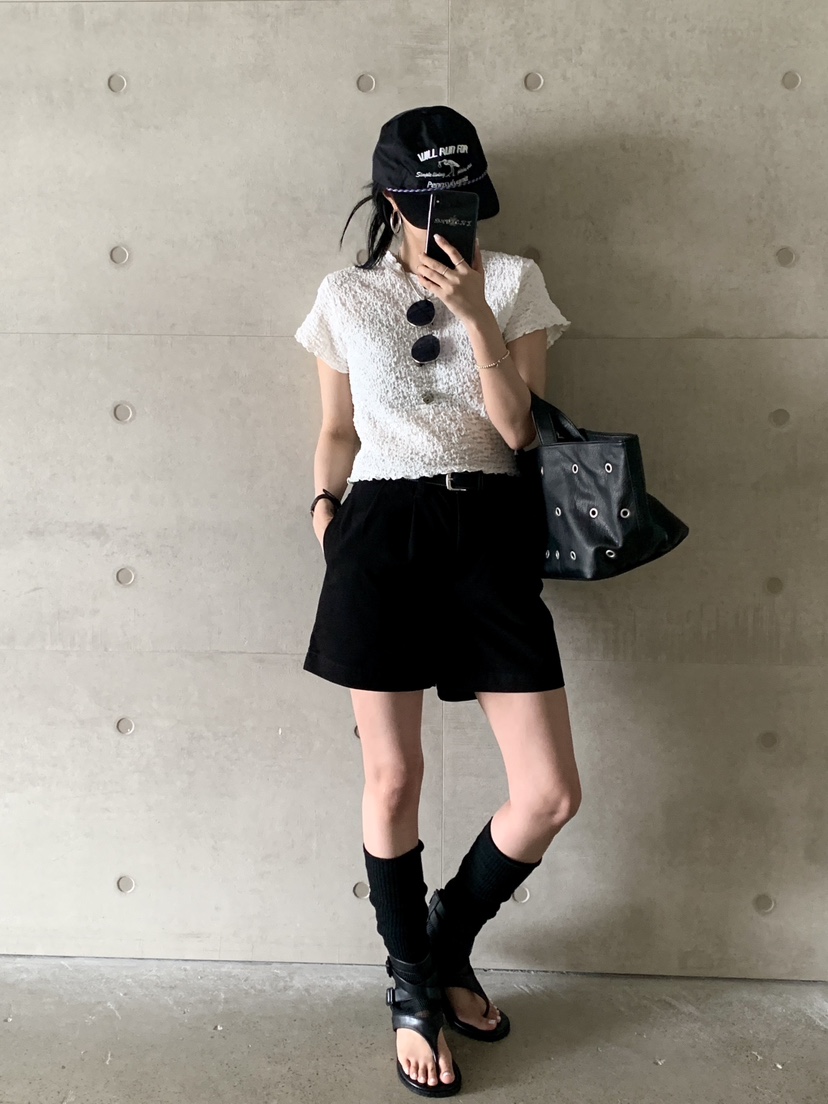 DAVICHI東大門㊣實拍女裝新品時尚人氣短褲含隨機腰帶斜紋棉布DAVICHI短褲