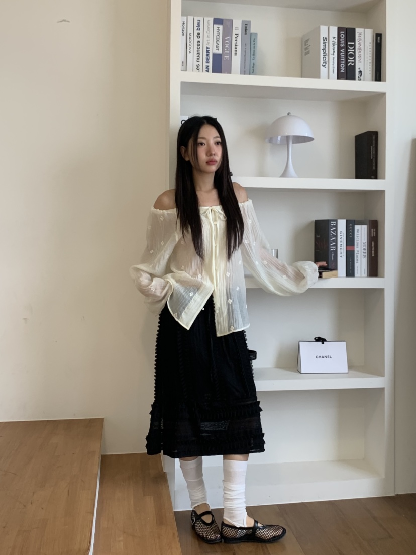 MURMUR韓國代購㊣女裝新品職業25春夏熱賣時尚休閑襯衫蕾絲衫MURMUR襯衫/蕾絲衫