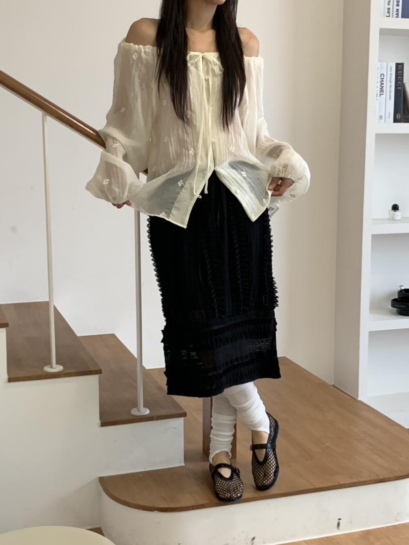 MURMUR韓國代購㊣女裝新品職業25春夏熱賣時尚休閑襯衫蕾絲衫MURMUR襯衫/蕾絲衫