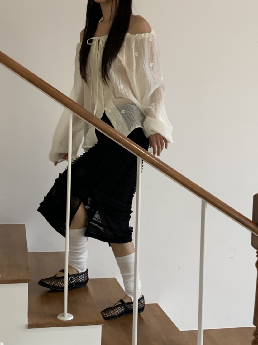 MURMUR韓國代購㊣女裝新品職業25春夏熱賣時尚休閑襯衫蕾絲衫MURMUR襯衫/蕾絲衫