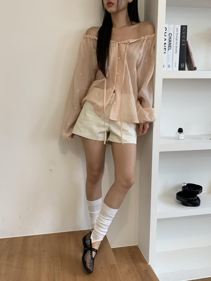 MURMUR韓國代購㊣女裝新品職業25春夏熱賣時尚休閑襯衫蕾絲衫MURMUR襯衫/蕾絲衫