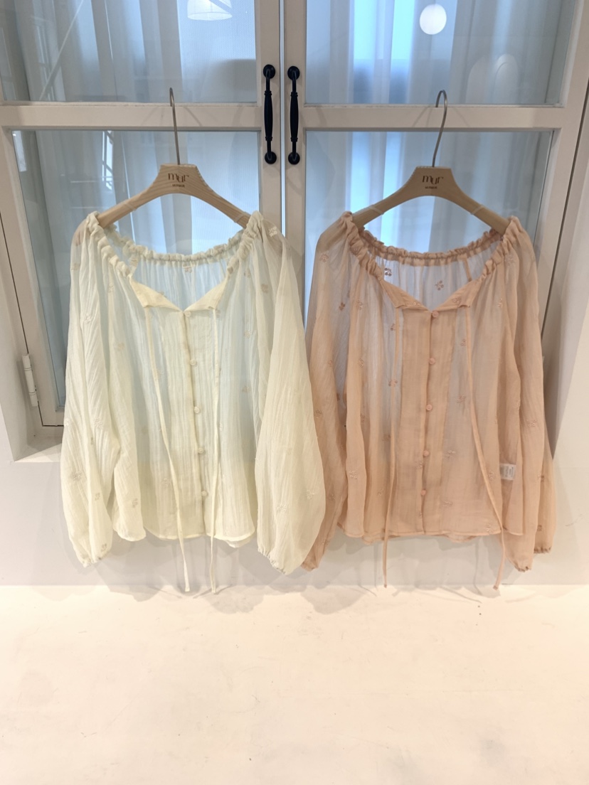 MURMUR韓國代購㊣女裝新品職業25春夏熱賣時尚休閑襯衫蕾絲衫MURMUR襯衫/蕾絲衫
