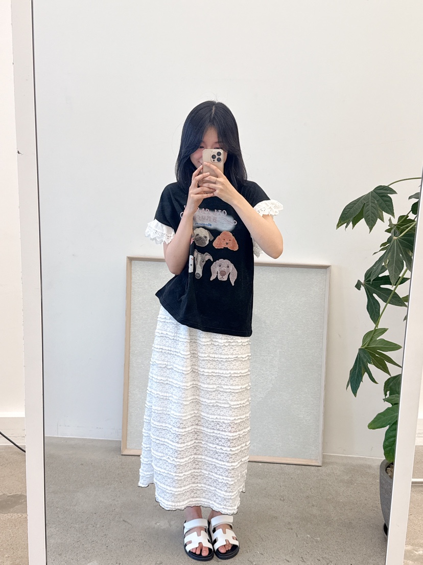 BE&BE韓國代購㊣女裝新品時尚休閑25春夏人氣推薦長裙BE&be長裙