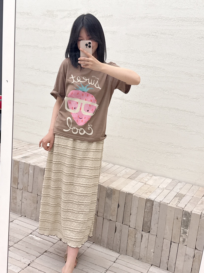 BE&BE韓國代購㊣女裝新品時尚休閑25春夏人氣推薦長裙BE&be長裙