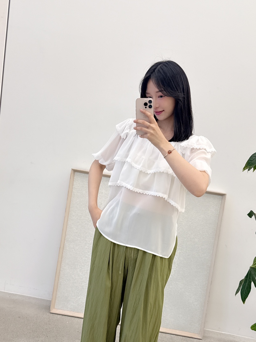 BE&BE韓國代購㊣女士新品熱賣推薦人氣襯衫蕾絲衫雪紡BE&be襯衫/蕾絲衫
