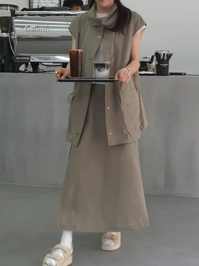 GENTLE B東大門㊣直郵女裝新款熱賣25春夏時尚真品休閑馬甲GENTLE B馬甲