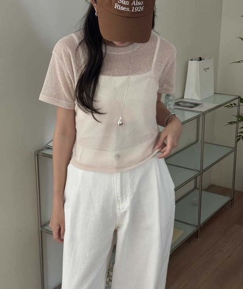 TIZZI韓國代購㊣女士新品25春夏推薦休閑職業真品熱賣T恤短款TIZZIT恤