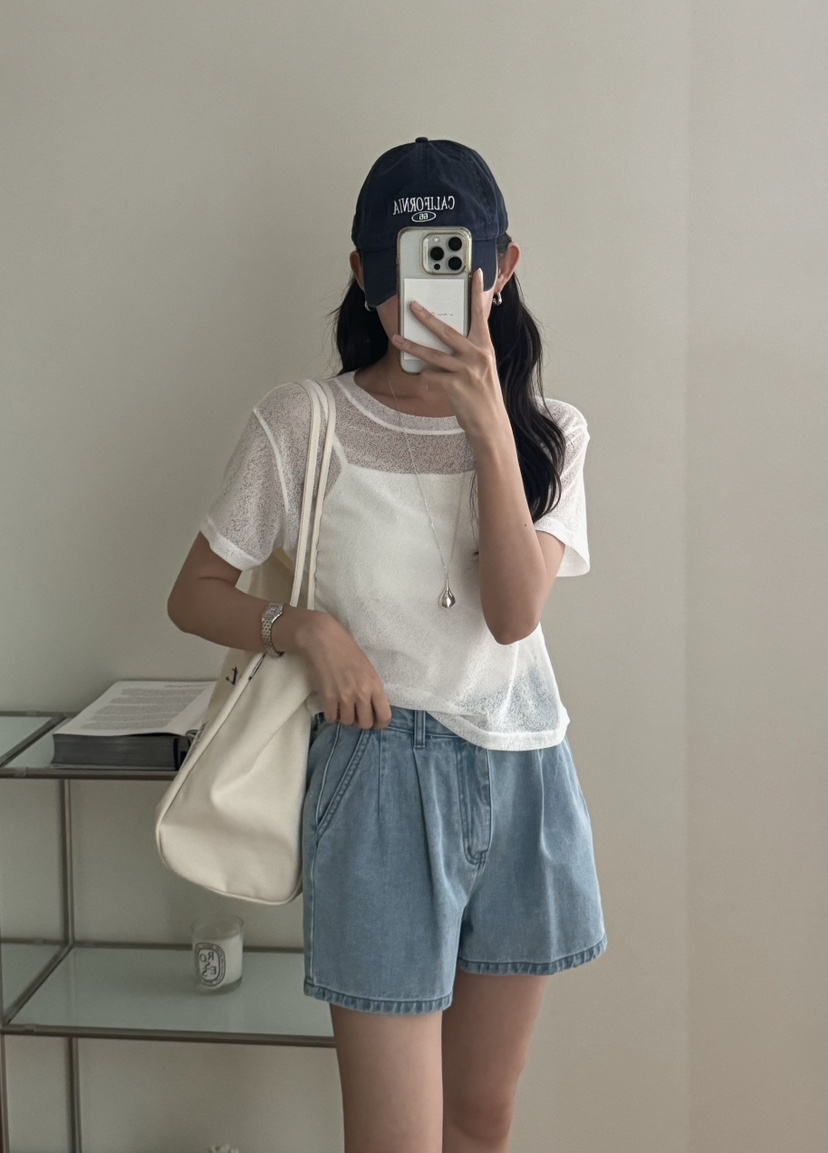 TIZZI韓國代購㊣女士新品25春夏推薦休閑職業真品熱賣T恤短款TIZZIT恤