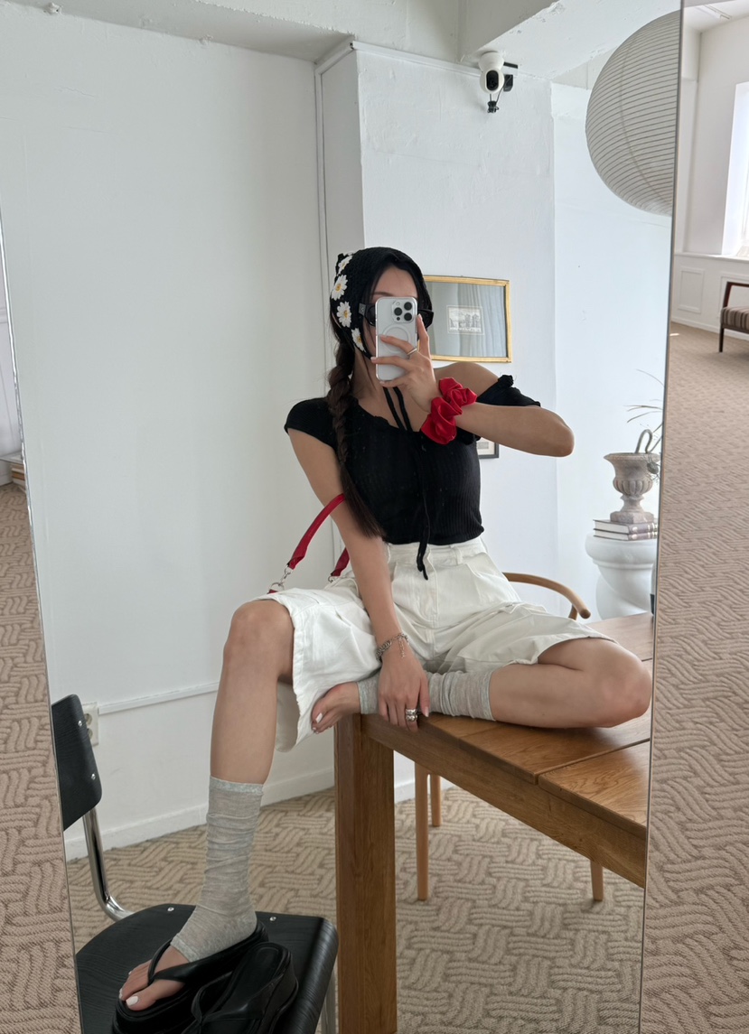 DENVER韓國直郵㊣女士新品25春夏休閑推薦熱賣人氣真品職業T恤DENVERT恤
