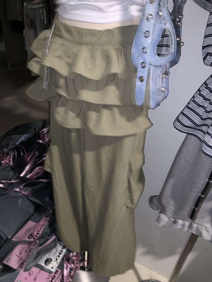 SEOLO韓國代購㊣女士新品休閑職業真品時尚熱賣人氣裙褲尼龍Seolo seoul裙褲